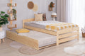 Stauraumbett Seniorenbett "Loni" 120x200 Kiefer massiv