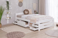 Stauraumbett Seniorenbett "Loni" 120x200 Kiefer massiv