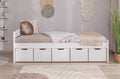 Stauraumbett Seniorenbett "Loni" 90x200 Kiefer massiv