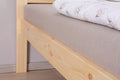 Stauraumbett Seniorenbett "Loni" 120x200 Kiefer massiv