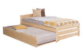 Stauraumbett Seniorenbett "Loni" 120x200 Kiefer massiv