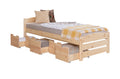 Stauraumbett Seniorenbett "Loni" 90x200 Kiefer massiv