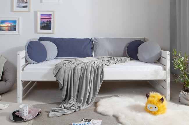 Funktionsbett "Naomi" 120x200 Kiefer massiv inkl. Schubkästen nach Wahl