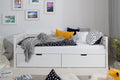 Funktionsbett "Naomi" 120x200 Kiefer massiv inkl. Schubkästen nach Wahl