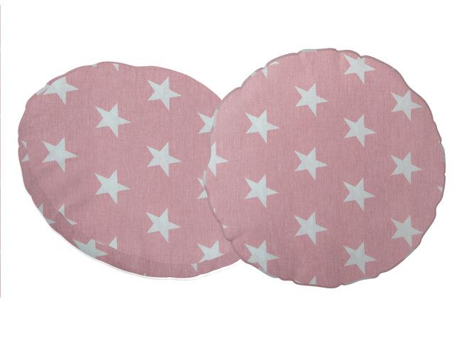 Rundkissen-Set mit Motiv 2-teilig