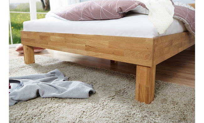 Einzelbett Futonbett "Luis" 90x200 Eiche massiv