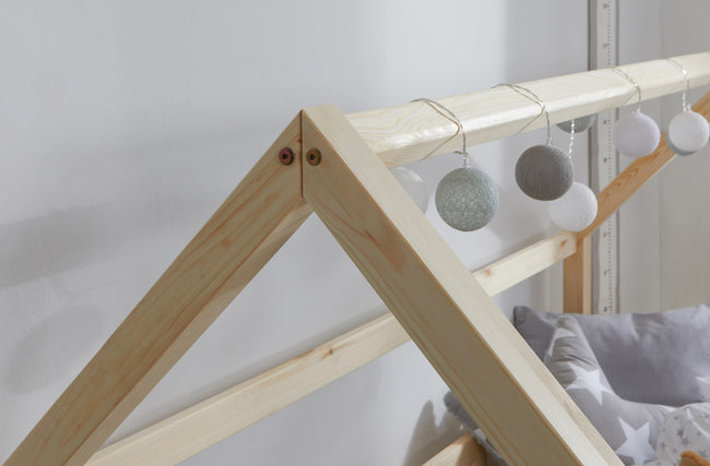 Kinderbett Hausbett "Kay" 80x160 Kiefer massiv