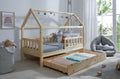 Kinderbett Hausbett "Kay" 80x160 Kiefer massiv
