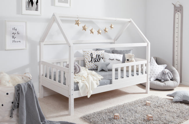 Kinderbett Hausbett "Kay" 80x160 Kiefer massiv