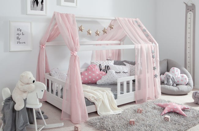 Kinderbett Hausbett "Kay" 80x160 Kiefer massiv