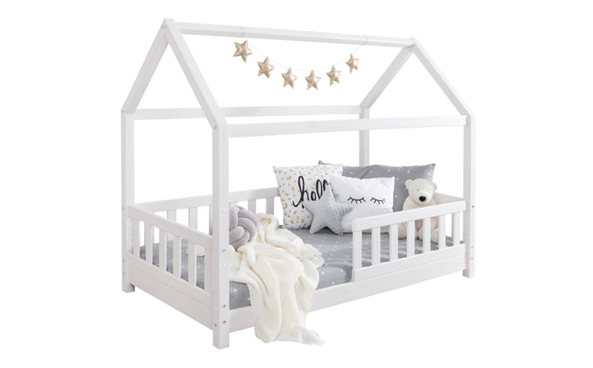 Kinderbett Hausbett "Kay" 80x160 Kiefer massiv