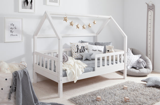 Kinderbett Hausbett "Kay" 80x160 Kiefer massiv