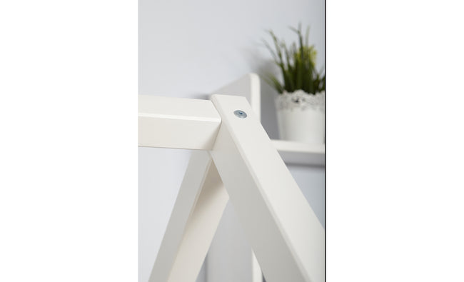 Kinderbett Hausbett "Traumhaus" 90x200 Kiefer massiv weiß