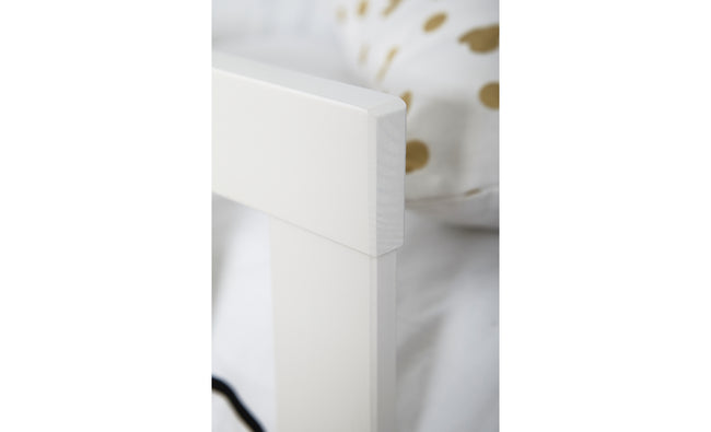 Kinderbett Hausbett "Traumhaus" 90x200 Kiefer massiv weiß