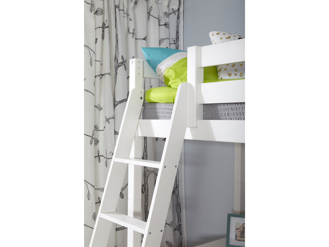 Hochbett mit Schreibtisch "Felix" 90x200 Kiefer massiv