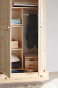 Kleiderschrank "Moritz" 2-türig Kiefer