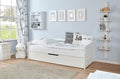 Funktionsbett Sofabett "Micki" 90x200 Kiefer massiv Weiß