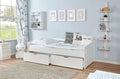 Funktionsbett Sofabett "Micki" 90x200 Kiefer massiv Weiß
