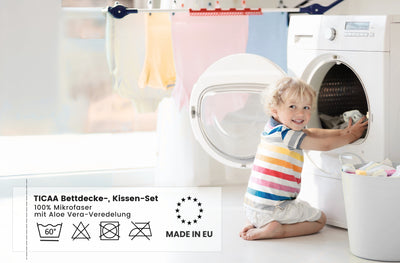 Bettdecken- & Kissen-Set 2-teilig (135 × 200 cm / 40 × 80 cm)