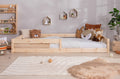 Bodenbett Einzelbett "Emi" 100x200 Kiefer Massiv