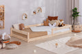 Bodenbett Einzelbett "Emi" 100x200 Kiefer Massiv