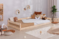 Bodenbett Einzelbett "Emi" 100x200 Kiefer Massiv