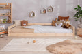 Bodenbett Einzelbett "Emi" 100x200 Kiefer Massiv