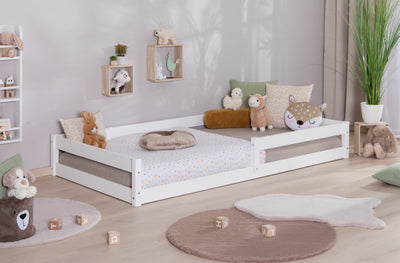 Bodenbett Einzelbett "Emi" 100x200 Kiefer Massiv