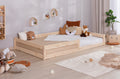 Bodenbett Einzelbett "Emi" 120x200 Kiefer Massiv