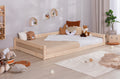 Bodenbett Einzelbett "Emi" 120x200 Kiefer Massiv
