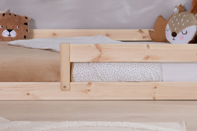 Bodenbett Einzelbett "Emi" 100x200 Kiefer Massiv