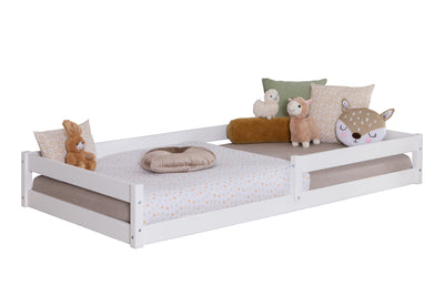 Bodenbett Einzelbett "Emi" 100x200 Kiefer Massiv