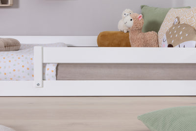 Bodenbett Einzelbett "Emi" 100x200 Kiefer Massiv