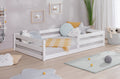 Bodenbett Einzelbett "Lex" 140x200 Kiefer Massiv