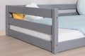 Bodenbett Einzelbett "Lex" 140x200 Kiefer Massiv