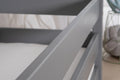 Bodenbett Einzelbett "Lex" 100x200 Kiefer Massiv