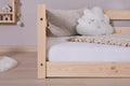 Bodenbett Einzelbett "Lex" 100x200 Kiefer Massiv