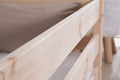 Bodenbett Einzelbett "Lex" 100x200 Kiefer Massiv
