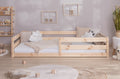 Bodenbett Einzelbett "Lex" 100x200 Kiefer Massiv