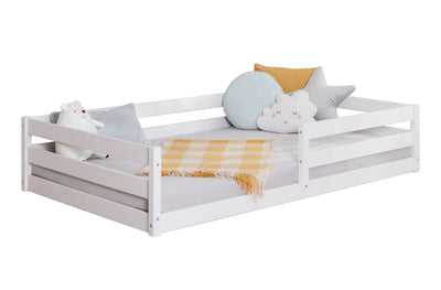 Bodenbett Einzelbett "Lex" 120x200 Kiefer Massiv