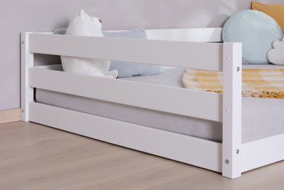 Bodenbett Einzelbett "Lex" 140x200 Kiefer Massiv