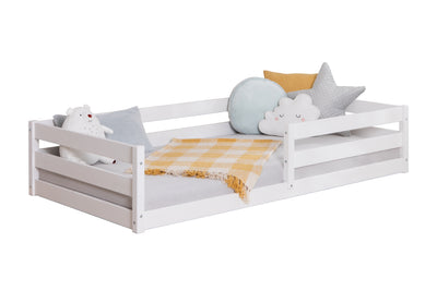 Bodenbett Einzelbett "Lex" 100x200 Kiefer Massiv