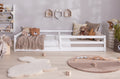 Bodenbett Einzelbett "Neo" 90x200 Kiefer Massiv