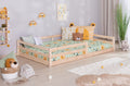 Bodenbett Einzelbett "Neo" 120x200 Kiefer Massiv