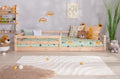 Bodenbett Einzelbett "Neo" 120x200 Kiefer Massiv