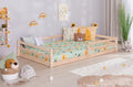 Bodenbett Einzelbett "Neo" 120x200 Kiefer Massiv