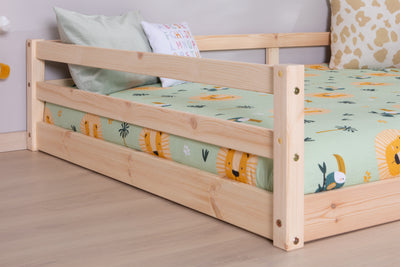 Bodenbett Einzelbett "Neo" 140x200 Kiefer Massiv