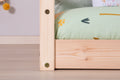 Bodenbett Einzelbett "Neo" 120x200 Kiefer Massiv