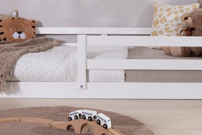 Bodenbett Einzelbett "Neo" 100x200 Kiefer Massiv