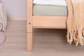 Bodenbett Einzelbett "Mio" 90x200 Buche Massiv